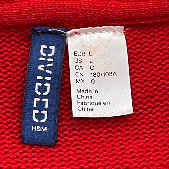 Divided Elf Yourself with Jingle Bell Toes Ugly Christmas Sweater Size Large - Picture 4 of 5